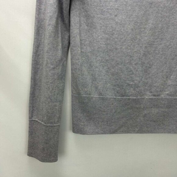 Banana Republic Women's Medium Sweater 100% Merino Wool Gray Crew Neck - Picture 11 of 11